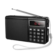 ПОРТАТИВНЕ РАДІО HOCO HI50 PORTABLE RADIO, ЧОРНИЙ