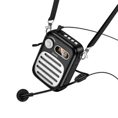 MR4_152830 Акустична система hoco l23 lemony speaker with wired microphone, чорний HOCO