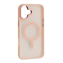 MR4_152701 Чохол cristal guard magsafe для iphone 16 рожевий 