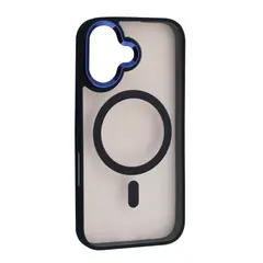 MR4_152706 Чохол cristal guard magsafe для iphone 16 plus dark синій 