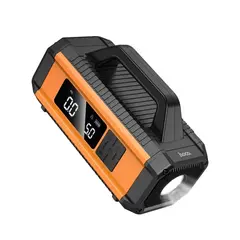 MR4_152969 Зовнішній акумулятор power bank hoco qs4 ar пусковий пристрій + компресор, pump with emergency start-up 10 00mah 800а, чорний 