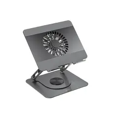 НАСТІЛЬНИЙ ТРИМАЧ XO C182 METAL NOTEBOOK HOLDER + LIGHTED COLOURFUL RADIATOR, СІРИЙ