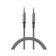 АДАПТЕР АУДІО XO NB-R279C 3.5 TO 3.5 BRUSHED CLEAR, ЧОРНИЙ