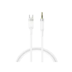 АДАПТЕР АУДІО XO NB-R279B TYPE-C TO 3.5 BRUSHED CLEAR, БІЛИЙ