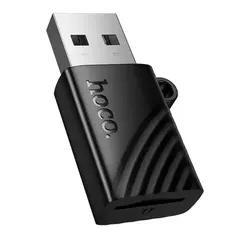 MR4_153052 Перехідник hoco hb53 usb mini tf card reader 2.0, чорний HOCO