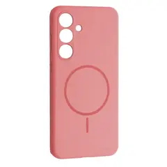 MR4_152992 Чохол silicone case luxury magsafe для samsung s25 fe rose рожевий 