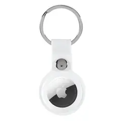 БРЕЛОК SILICONE KEY RING ДЛЯ AIRTAG, AIRTAG 2, БІЛИЙ
