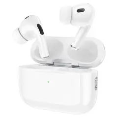 НАВУШНИКИ БЕЗДРОТОВІ HOCO EW90 TRUE WIRELESS ANC NOISE ЧЕРВОНИЙUCTION BT HEADSET, БІЛИЙ