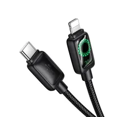 КАБЕЛЬ PD HOCO U146 MUNDO PD CHARGING DATA CABLE LIGHTNING 30W, 1.2M, ЧОРНИЙ