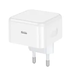 МЕРЕЖЕВИЙ ЗАРЯДНИЙ ПРИСТРІЙ HOCO C161A SPEED SINGLE PORT PD40W CHARGER, БІЛИЙ
