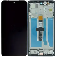 MR3_181885 Дисплей motorola xt2437 moto g75, з сенсором, та рамкою blue сервісний оригінал 