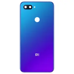 MR3_238693 Задня кришка xiaomi mi 8 lite aurora blue (зі склом камери) оригінал (prc) 