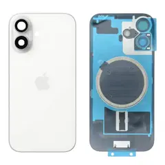 MR3_273249 Задня кришка (скло) iphone 17 білий, сервісний оригінал у зборі на рамці, зі склом камери 