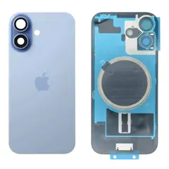 MR3_273251 Задня кришка (скло) iphone 17 mist blue, сервісний оригінал у зборі на рамці, зі склом камери 