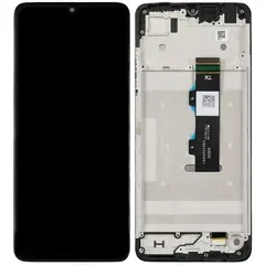 MR3_320893 Дисплей motorola xt2535 moto g06, з сенсором, і рамкою black сервісний оригінал 