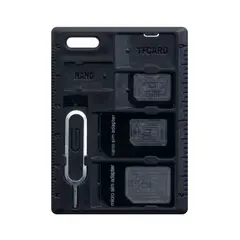 MR3_104136 Набір перехідників для сім-карт hoco nano-sim, micro-sim black 