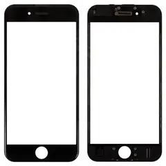 MR3_104998 Скло корпусу для iphone 7 з oca-плівкою та рамкою black оригінал 