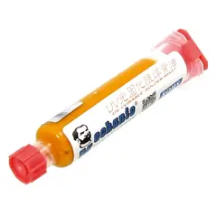 MR3_105475 Лак ізоляційний mechanic ly-uvh900, жовтий, у шприці, 10ml (lw uv curing solder proof printing ink) 