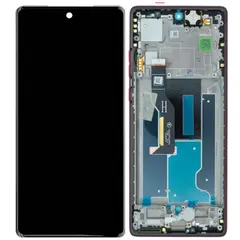 MR3_179748 Дисплей motorola xt2429 moto edge 50 fusion, з сенсором, та рамкою pink original prc 