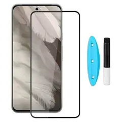 MR3_194508 Скло google pixel 8 pro (0.25mm, 3d, прозорий) в комплекті з uv клеєм і лампою 