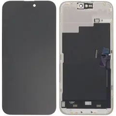 MR3_195151 Дисплей iphone 15 pro max, з сенсором, та рамкою black (jk hard oled), (під заміну ic) 