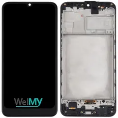 MR3_321422 Дисплей samsung sm-m315, m217 galaxy m31, m21s, з сенсором, та рамкою black oled (welmy) 