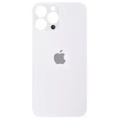 MR3_333190 Задня кришка (скло) iphone 13 pro silver (small hole), сервісний оригінал 