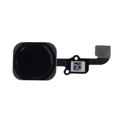 MR3_6936 Шлейф iphone 6s, iphone 6s plus кнопки home (меню) black, з пластиком 