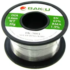 MR3_105240 Припій baku bk-5004 (0.4 mm, 50g, sn 63%, pb 35.1%, rma 1.9%) BAKU