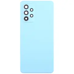 MR3_181930 Задня кришка (скло) для samsung a525, a528 galaxy a52, a52s (2021) синій (зі склом камери) PRC