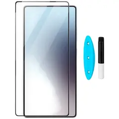 MR3_194500 Захисне скло для samsung s926 galaxy s24 plus (0.25 mm, 3d, прозорий) в комплекті з uv клеєм і лампою PRC