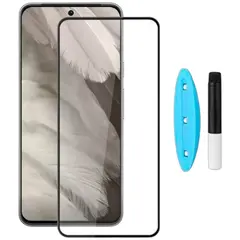 MR3_194508 Захисне скло для google pixel 8 pro (0.25 mm, 3d, прозорий) в комплекті з uv клеєм і лампою PRC