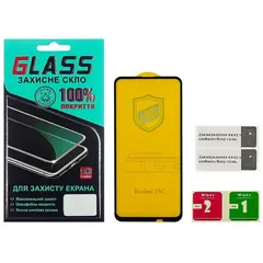MR3_238739 Захисне скло для redmi 15c eu (173.16x81.07 mm), (0.3 mm, 4d arc люкс) чорний PRC