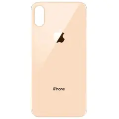 MR3_102736 Задня кришка (скло) iphone xs gold (big hole) 