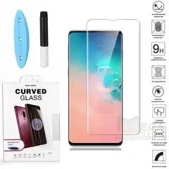 MR3_102972 Скло samsung g970 galaxy s10e (0.25mm, 3d, прозорий) в комплекті з uv клеєм і лампою 