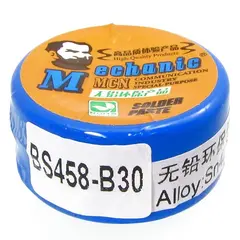 MR3_106268 Паста bga легкоплавка mechanic bs458-b30, 20g, sn 42%, bi 58% 