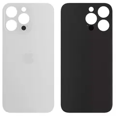 MR3_106629 Задня кришка (скло) iphone 11 pro max silver (big hole) 