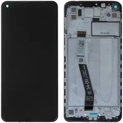 MR3_107661 Дисплей redmi note 9, redmi 10x 4g, з сенсором, та рамкою onyx black сервісний оригінал 