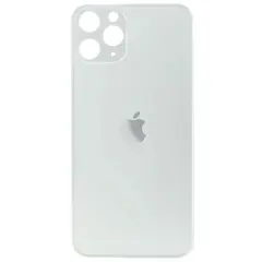 MR3_108171 Задня кришка (скло) iphone 12 pro max silver (big hole) 