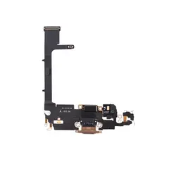 MR3_114075 Шлейф iphone 11 pro з роз'ємом зарядки, аудіо та мікрофоном gold оригінал (prc) 