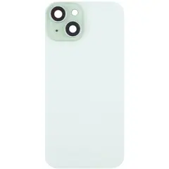 MR3_179150 Задня кришка (скло) iphone 15 green, сервісний оригінал у зборі на рамці 
