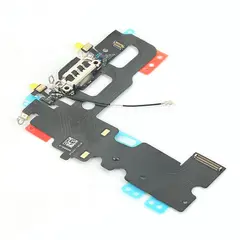MR3_18783 Шлейф iphone 7 з роз'ємом зарядки та аудіо роз'ємом black 