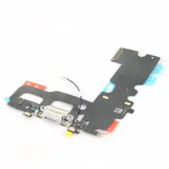 MR3_18791 Шлейф iphone 7 з роз'ємом зарядки та аудіо роз'ємом білий 