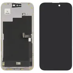 MR3_194331 Дисплей iphone 15 pro, з сенсором, та рамкою black (gx oled), (під замену ic) 