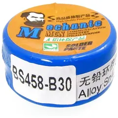 MR3_106268 Паста bga легкоплавка mechanic bs458-b30, 20g, sn 42%, bi 58% MECHANIC