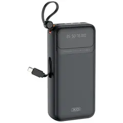 MR3_320653 Зовнішній акумулятор power bank xo pr279 20000mah 2usb, кабелі type-c, lightning, usb, micro чорний XO