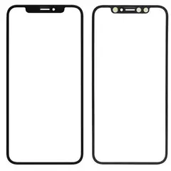 MR3_102090 Скло корпусу для iphone x, iphone xs з оса-плівкою black 