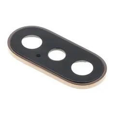 MR3_102729 Скло камери для iphone xs, iphone xs max, з рамкою gold 