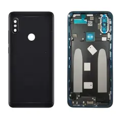 MR3_103074 Задня кришка xiaomi mi a2, mi 6x black (зі склом камери) 