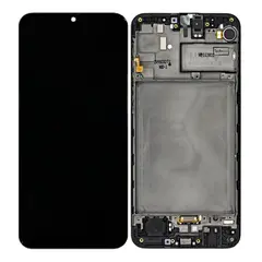 MR3_104580 Дисплей samsung sm-m307, m215 galaxy m30s, m21, з сенсором, та рамкою black сервісний оригінал 